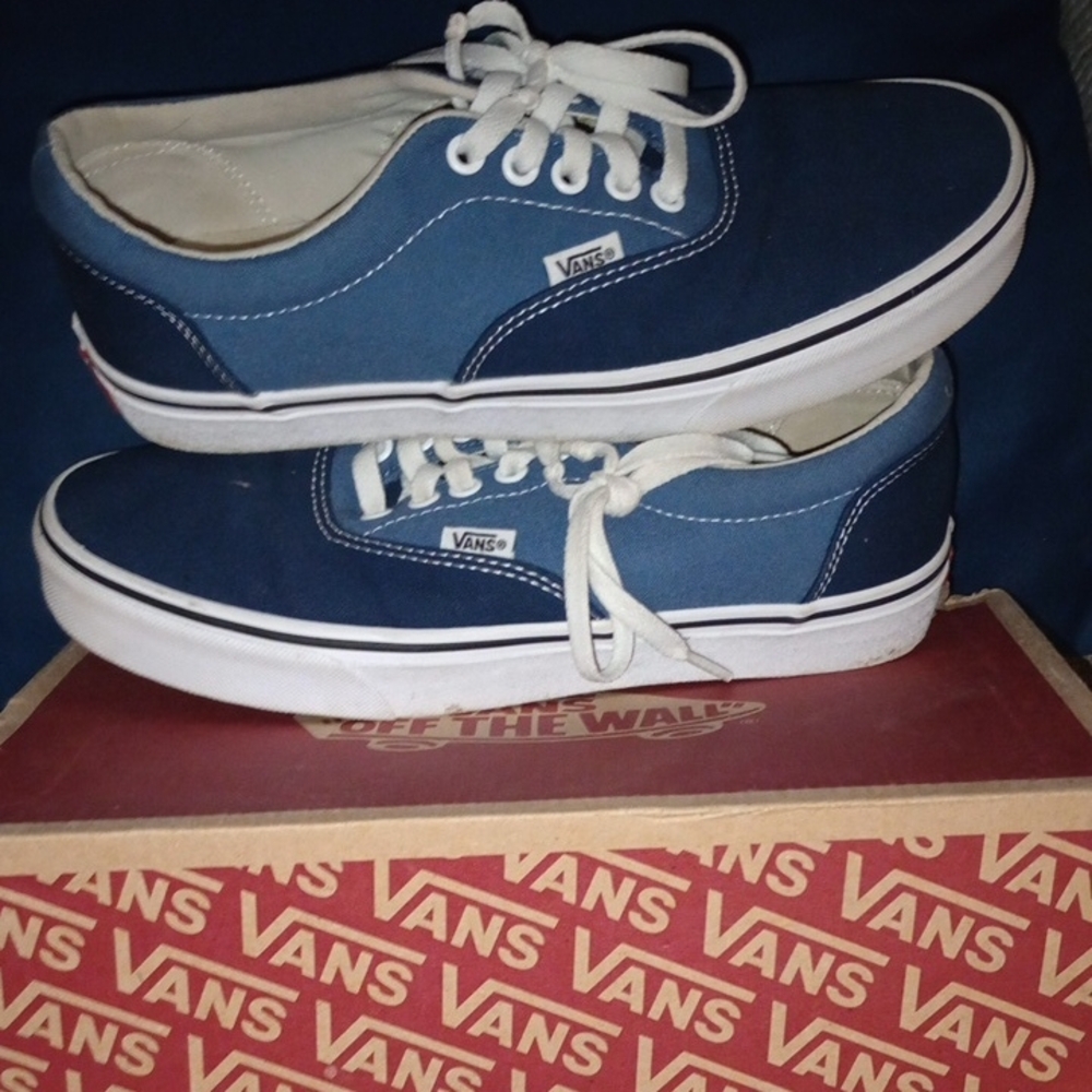 Vans Men's Blue Canvas Sneakers
